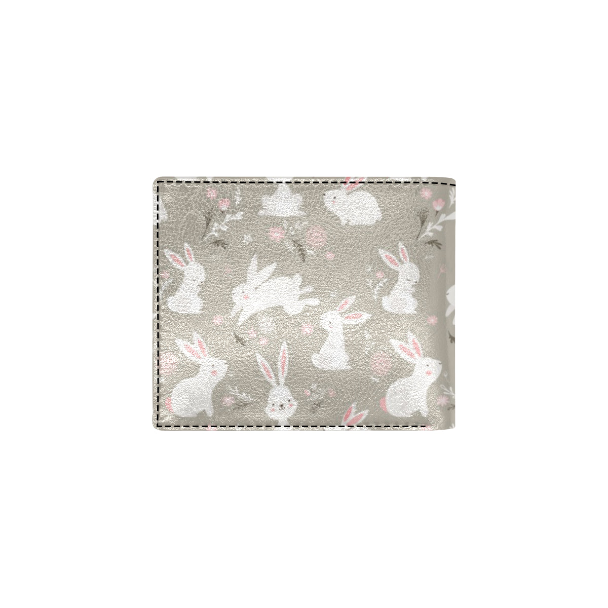 Rabbit Pattern Print Design RB03 Men's ID Card Wallet