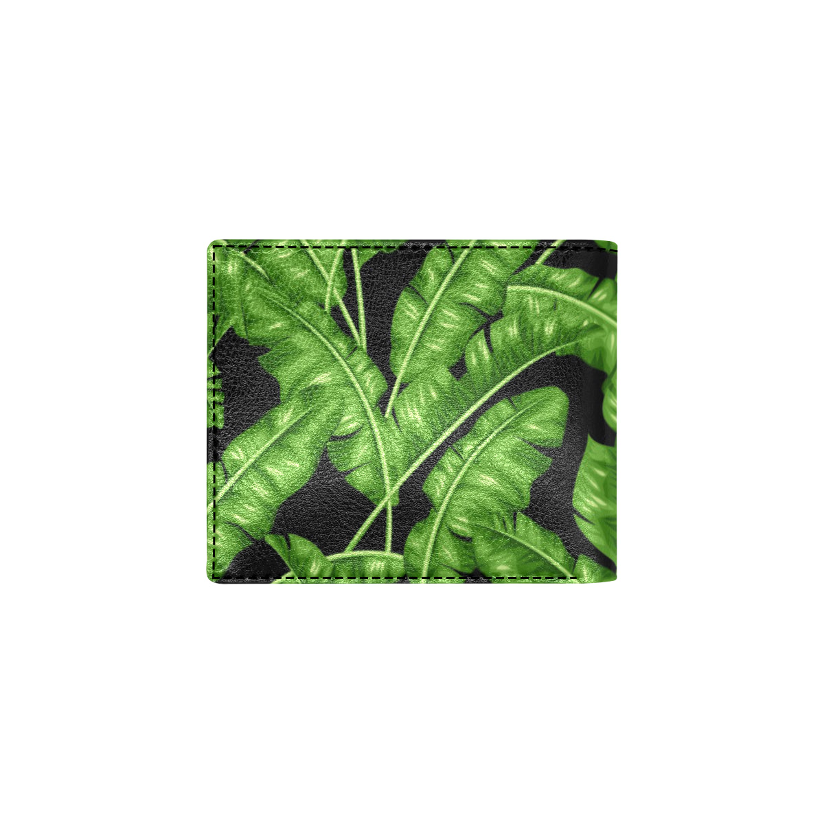 Banana Leaf Pattern Print Design BL01 Men's ID Card Wallet