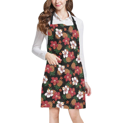 Hawaiian Themed Pattern Print Design H013 Apron with Pocket