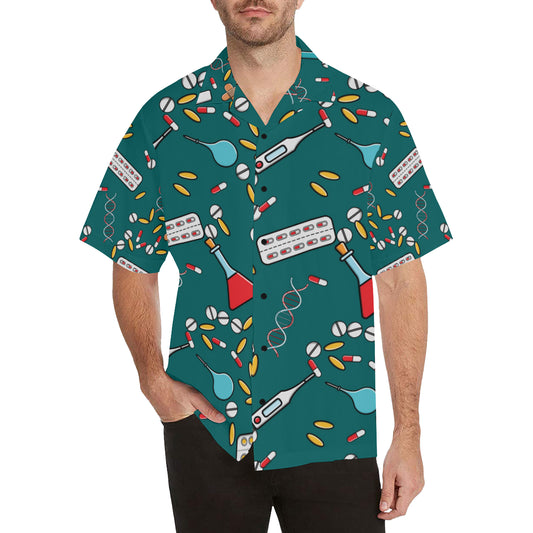 Nurse Pattern Print Design A05 Men's Hawaiian Shirt