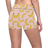 Banana Pattern Print Design BA06 Yoga Shorts