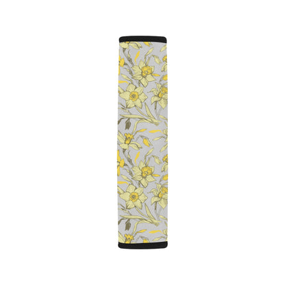 Daffodils Pattern Print Design DF05 Car Seat Belt Cover
