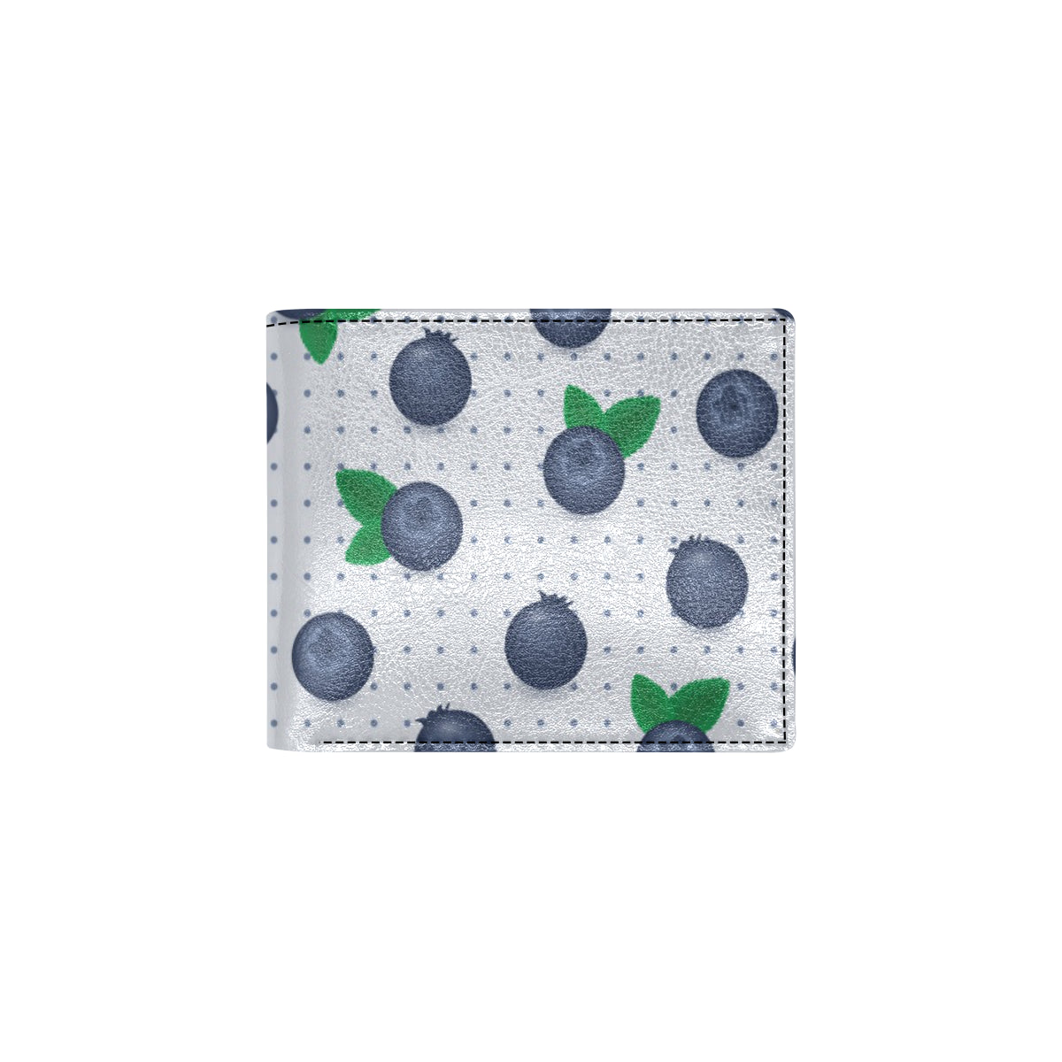 Blueberry Pattern Print Design BB02 Men's ID Card Wallet