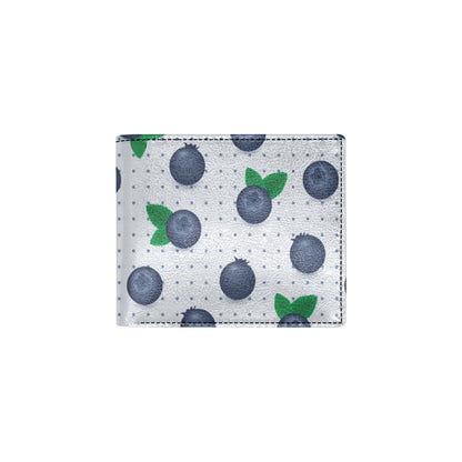 Blueberry Pattern Print Design BB02 Men's ID Card Wallet