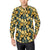 Elegant Yellow Tulip Print Men's Long Sleeve Shirt