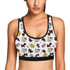 Cow Pattern Print Design 06 Sports Bra