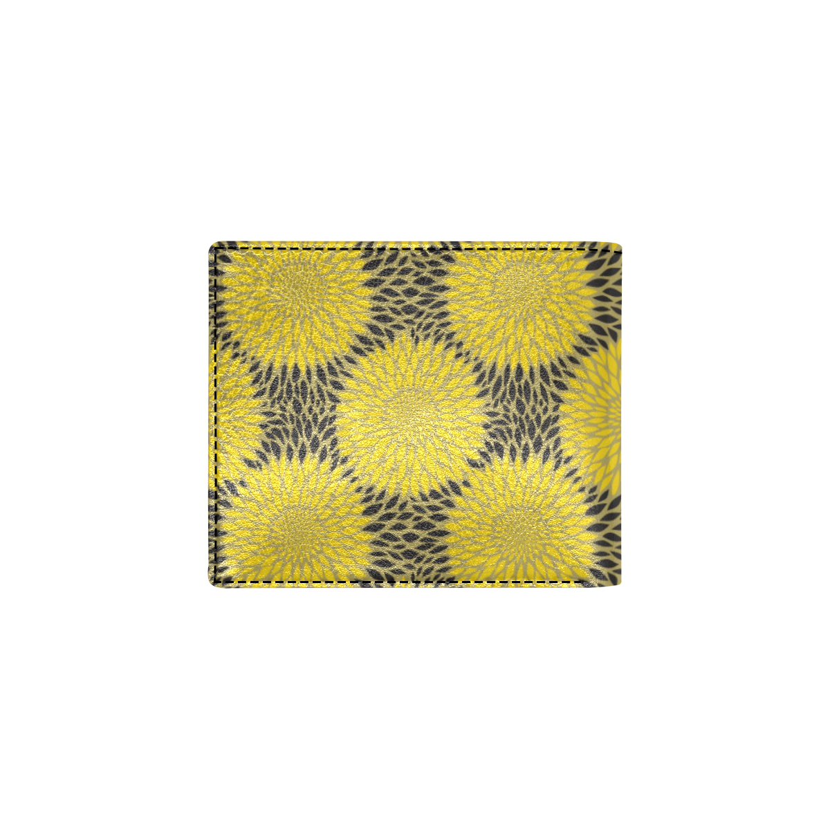 Sunflower Pattern Print Design SF06 Men's ID Card Wallet