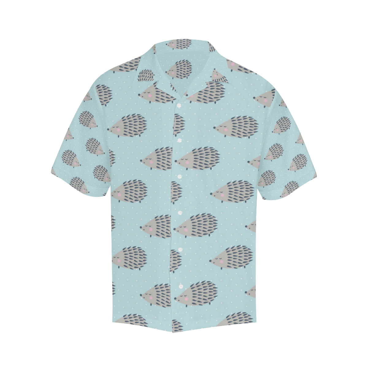 Hedgehog Pattern Print Design 02 Men's Hawaiian Shirt