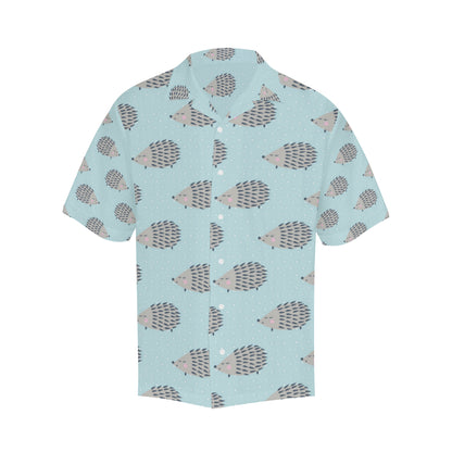 Hedgehog Pattern Print Design 02 Men's Hawaiian Shirt