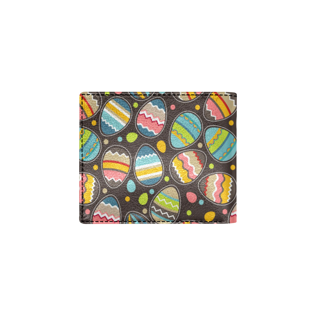 Easter Eggs Pattern Print Design RB03 Men's ID Card Wallet