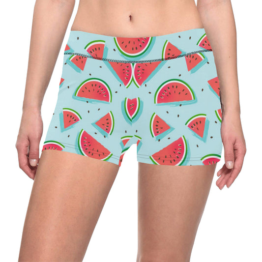 Watermelon Pattern Print Design WM03 Yoga Shorts