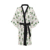 Cactus Pattern Print Design 04 Women's Short Kimono