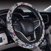 Bird Of Paradise Pattern Print Design 03 Steering Wheel Cover with Elastic Edge