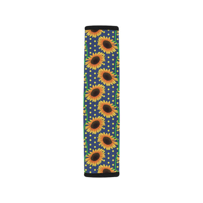 Sunflower Pattern Print Design SF03 Car Seat Belt Cover