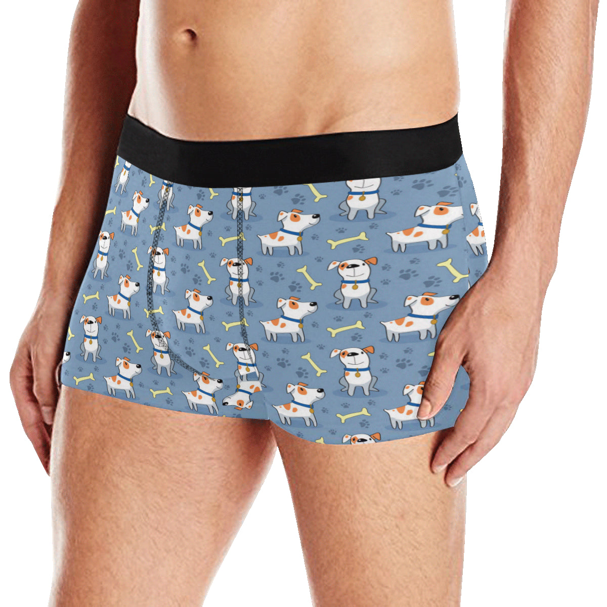 Bull Terriers Pattern Print Design 04 Men's Boxer Briefs