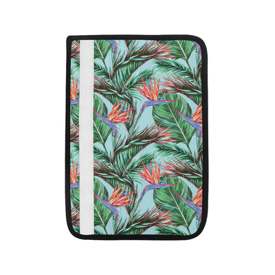 Bird Of Paradise Pattern Print Design BOP01 Car Seat Belt Cover