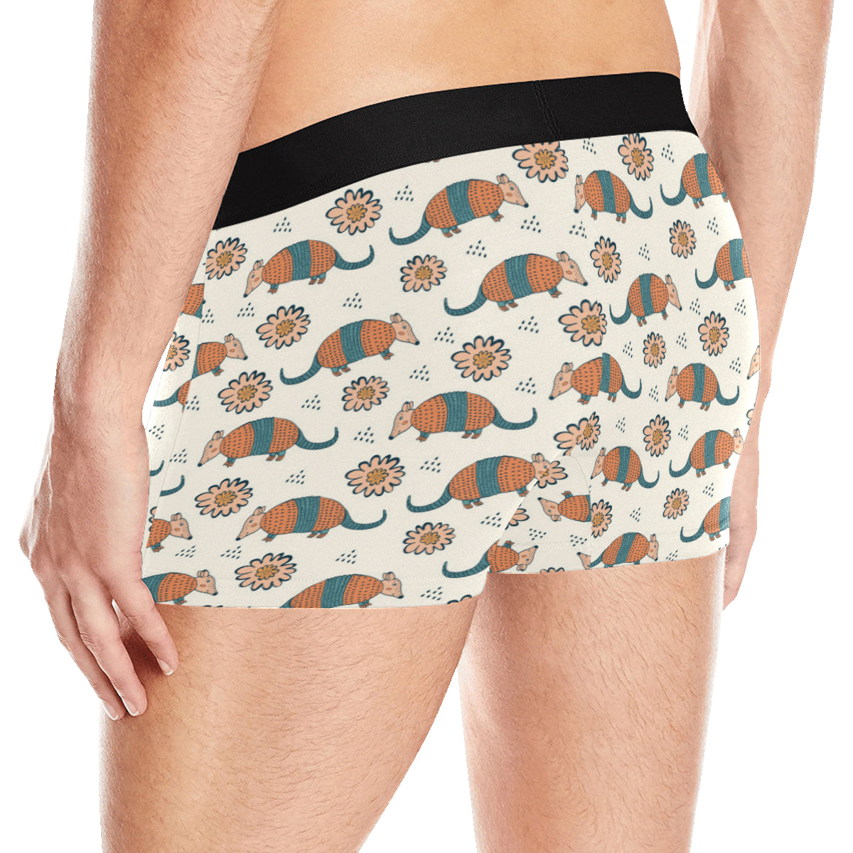 Armadillo Pattern Print Design 02 Men's Boxer Briefs