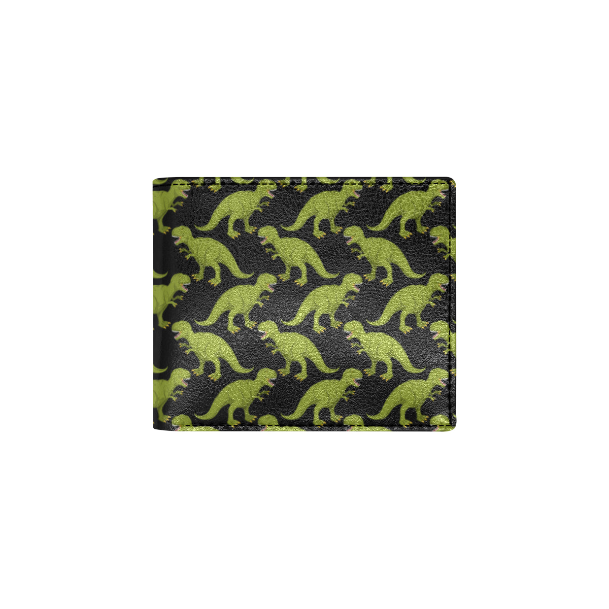 T Rex Pattern Print Design A02 Men's ID Card Wallet