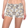 Anemone Pattern Print Design AM05 Yoga Shorts