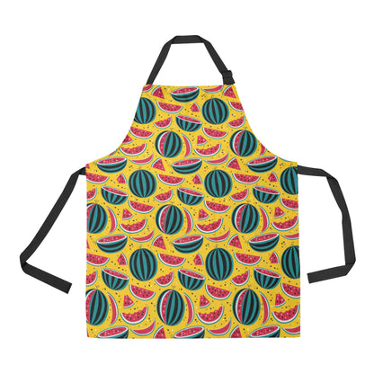 Watermelon Pattern Print Design WM02 Apron with Pocket