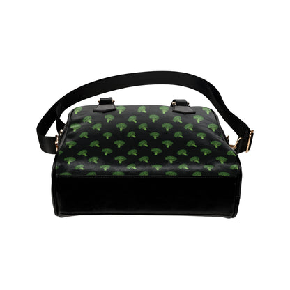 Broccoli Pattern Print Design 04 Shoulder Handbag