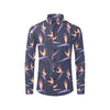 Bird Of Paradise Pattern Print Design BOP015 Men's Long Sleeve Shirt