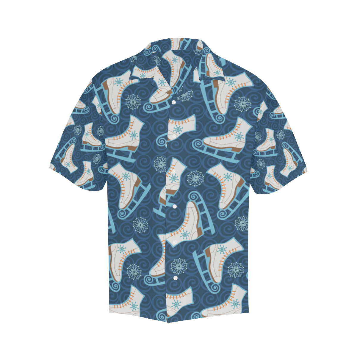 Ice Skate Pattern Print Design 01 Men's Hawaiian Shirt