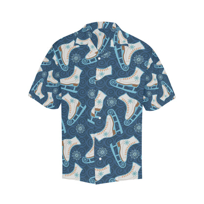 Ice Skate Pattern Print Design 01 Men's Hawaiian Shirt