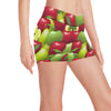 Apple Pattern Print Design AP03 Yoga Shorts