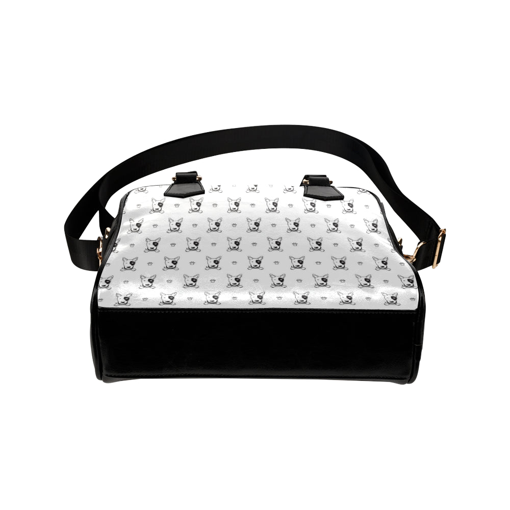 Bull Terriers Pattern Print Design 06 Shoulder Handbag