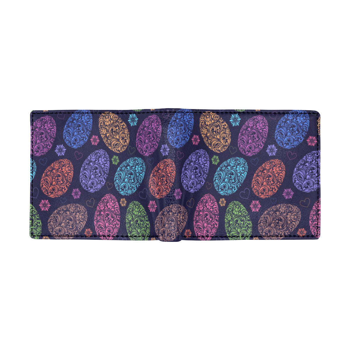 Easter Eggs Pattern Print Design RB012 Men's ID Card Wallet