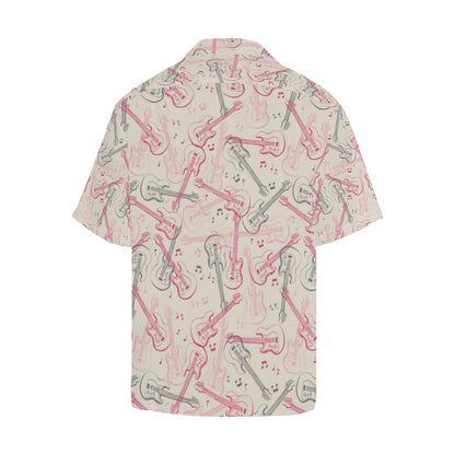 Bass Guitar Pattern Print Design 02 Men's Hawaiian Shirt