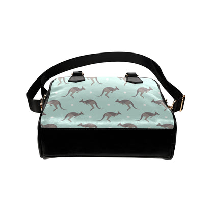Kangaroos Pattern Print Design 04 Shoulder Handbag