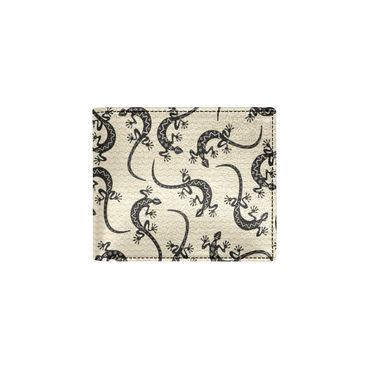 lizard Pattern Print Design 02 Men's ID Card Wallet