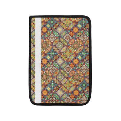 Mandala Flower Themed Design Print Car Seat Belt Cover