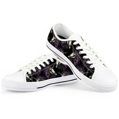 Unicorn Skull head Women Low Top Shoes