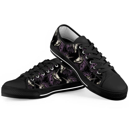 Unicorn Skull head Women Low Top Shoes