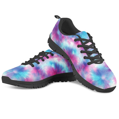 Tie Dye Blue Pink Women Sneakers Shoes