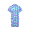 Mermaid Tail Design Print Pattern Men's Romper