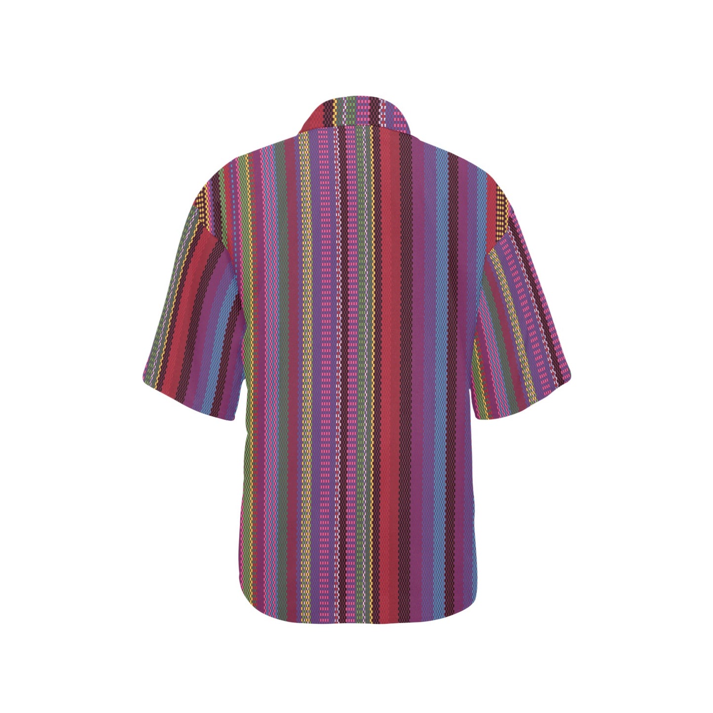 Serape Stripe Print Women's Hawaiian Shirt