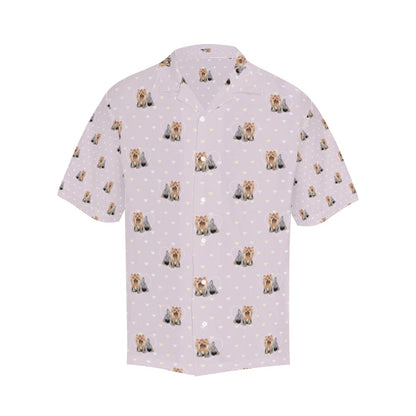 Yorkshire Terriers Print Design LKS302 Men's Hawaiian Shirt