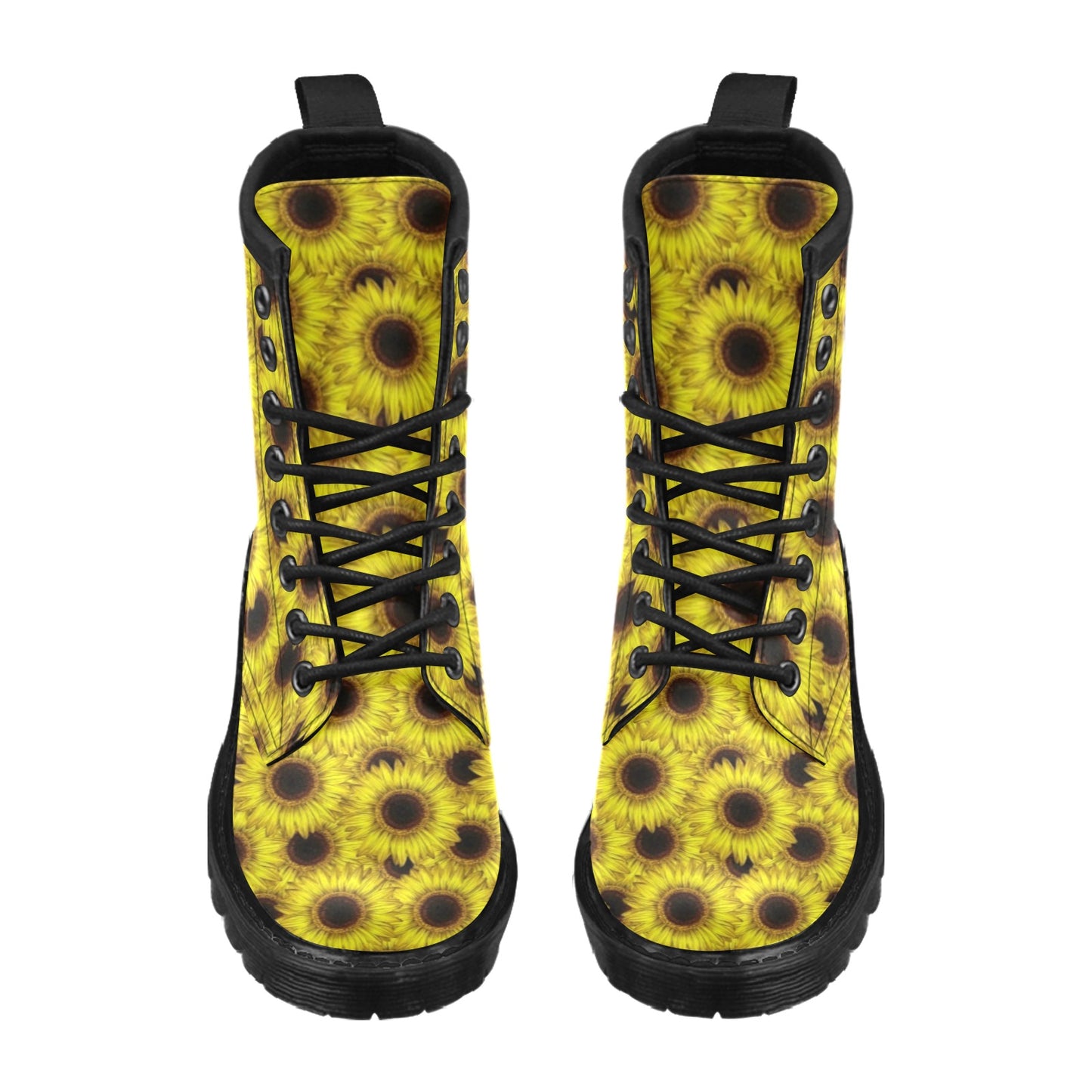 Sunflower Pattern Print Design SF011 Women's Boots