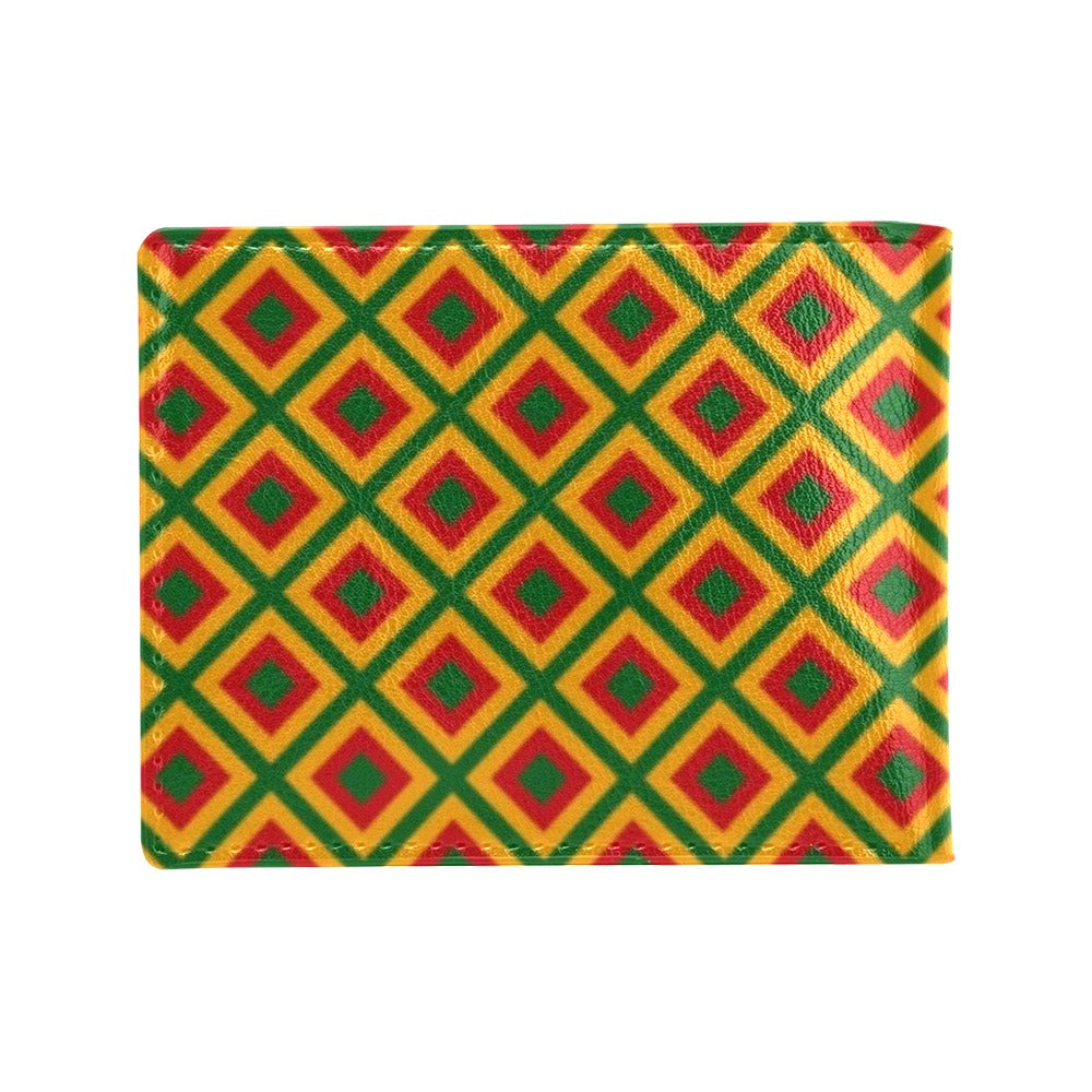 Rasta Reggae Color Cross Men's ID Card Wallet