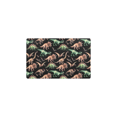 Dinosaur Print Pattern Kitchen Mat