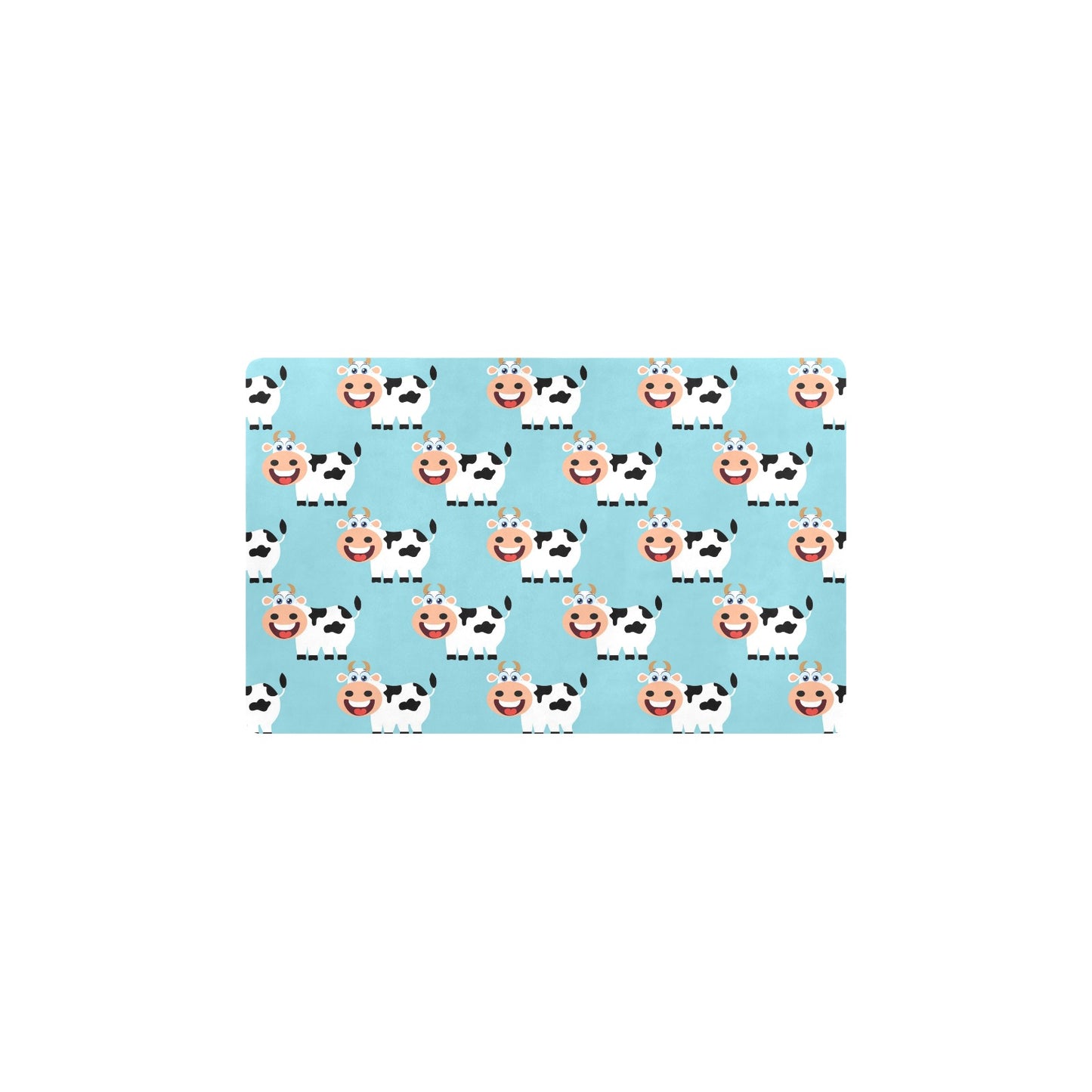 Cattle Cute Pattern Print Design 01 Kitchen Mat