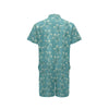 Sea Turtle Pattern Print Design T02 Men's Romper