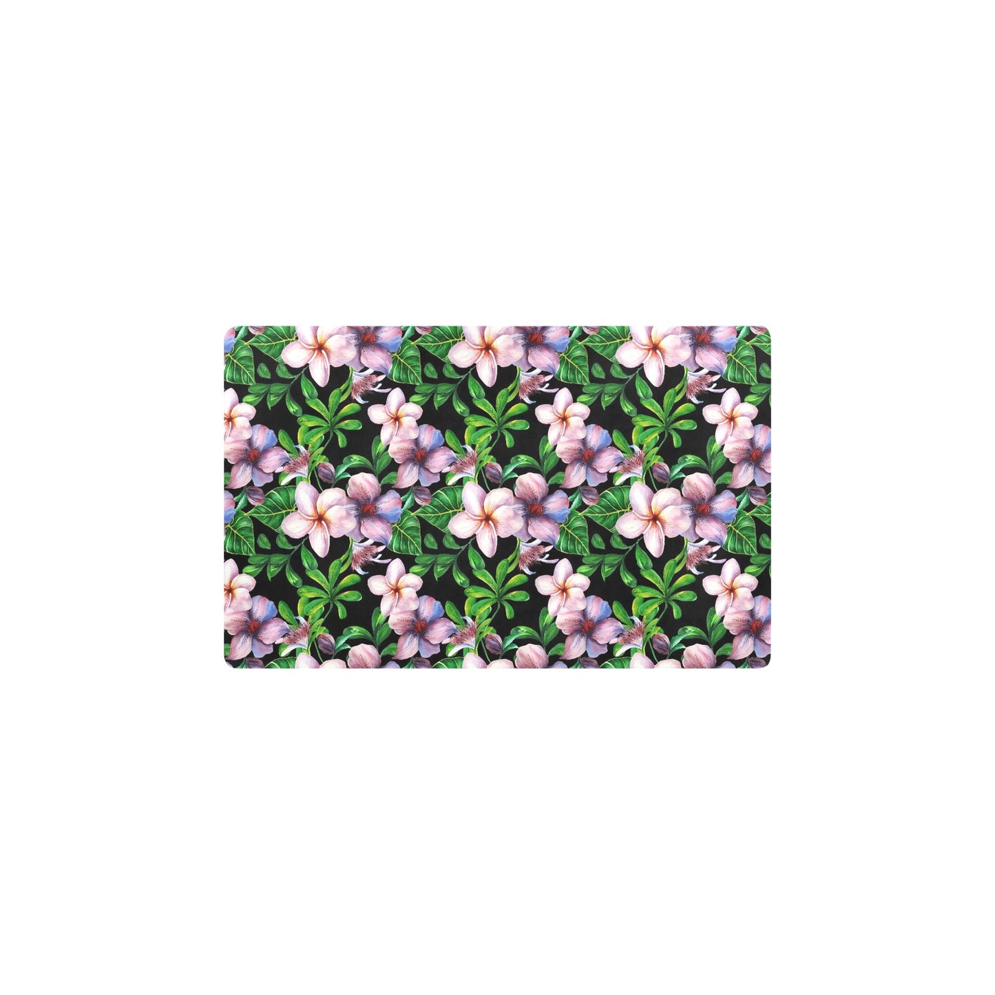Plumeria Pattern Print Design PM01 Kitchen Mat