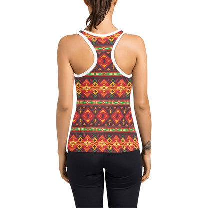 Southwest Pattern Print Design LKS309 Women's Racerback Tank Top