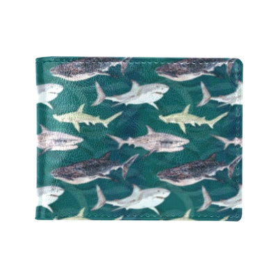 Shark Style Print Men's ID Card Wallet