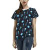 Sea Turtle Jelly Fish Sea Horse Print Design LKS3014 Women's  T-shirt